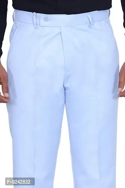 KRG FASHION Men's Regular Fit Cotton Trouser (KRG-FRMLTRSR-LTBLU-11-40_Light Blue_40)-thumb3