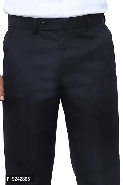 KRG FASHION Men's Regular Fit Cotton Trouser (KRG-FRMLTRSR-BLU-04-36_Blue_36)-thumb3