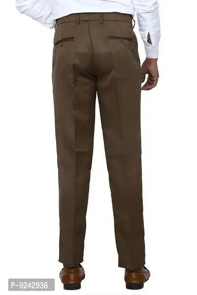 KRG FASHION Men's Regular Fit Cotton Trouser (KRG-FRMLTRSR-BRN-09-28_Brown_28)-thumb4