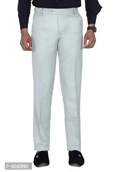 KRG FASHION Men's Regular Fit Cotton Trouser (KRG-FRMLTRSR-GRY-14-30_Grey_30)-thumb2