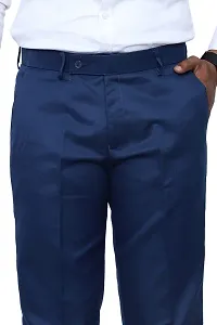 KRG FASHION Men's Regular Fit Cotton Trouser (KRG-FRMLTRSR-NVBLU-05-28_Navy Blue_28)-thumb2