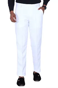 KRG FASHION Men's Regular Fit Cotton Trouser (KRG-FRMLTRSR-WHT-12-38_White_38)-thumb1