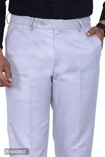 KRG FASHION Men's Regular Fit Cotton Trouser (KRG-FRMLTRSR-GRY-01-34_Grey_34)-thumb3