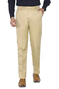 KRG FASHION Men's Regular Fit Cotton Trouser (KRG-FRMLTRSR-BEIGE-10-34_Beige_34)-thumb1