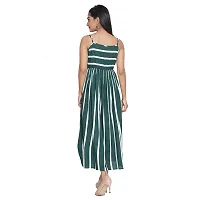 Classic Rayon Striped Dress for Women-thumb4