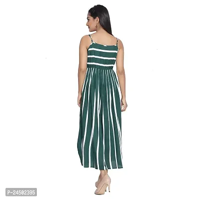 Classic Rayon Striped Dress for Women-thumb5