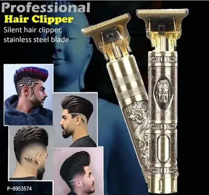 Electric Cordless Hair Clipper for Men, Professional Zero Gapped T Blade Trimmer Pro Li Trimmer, Grooming Hair Cutting Kit Haircut Clipper with Guide Combs Runtime: 42 min Trimmer for Men (Gold)-thumb3