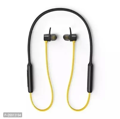 Black And Yellow Realme BT-R3 Neckband Headphone, Mobile-thumb2