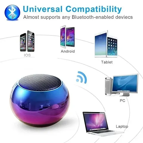 M3 plus PORTABLE BLUETOOTH MINI SPEAKER Dynamic Metal Sound (Multicolor)