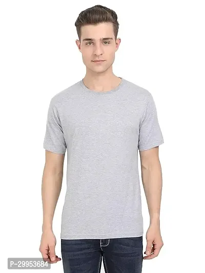 Round Neck Solid T Shirt Regular Fit