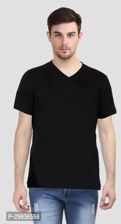 Trendy Cotton Solid Oversized T-shirt For Men-thumb0