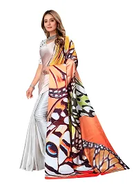 Digital Print, Printed Bollywood Silk Blend, Crepe Saree For Women-thumb2