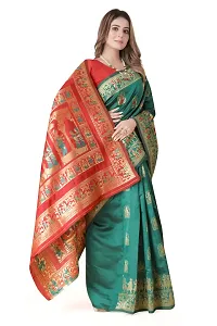 Woven Baluchari Art Silk Saree for Women-thumb1