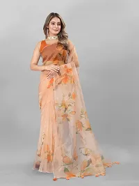 Digital Print Bollywood Organza Saree For Women-thumb1