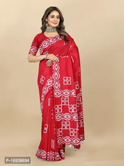 Stylish Chanderi Cotton Multicoloured Self Pattern Saree with Blouse piece-thumb2