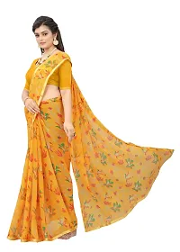 Daily Wear Printed Chiffon Saree For Women-thumb1