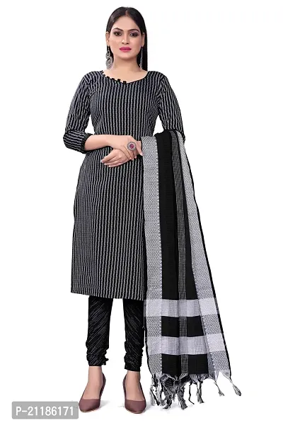 Cotton Dress Material For Women With Printed Work-thumb0