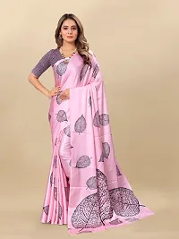 Digital Print, Printed Bollywood Silk Blend, Crepe Saree For Women-thumb1