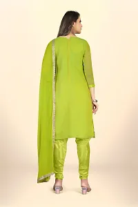 Chanderi Cotton Dress Material For Women With Embroidered Work And Inner-thumb2