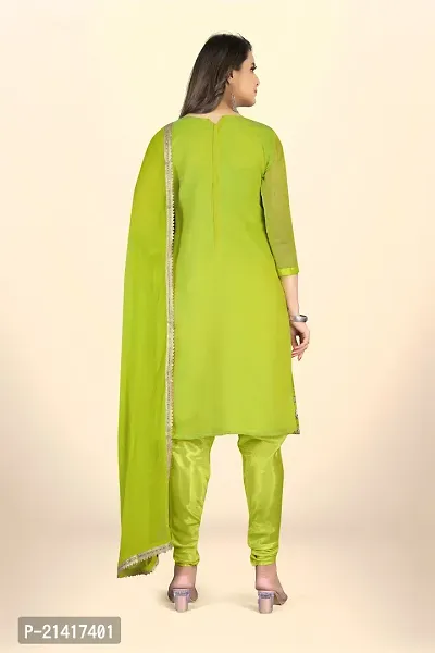 Chanderi Cotton Dress Material For Women With Embroidered Work And Inner-thumb3