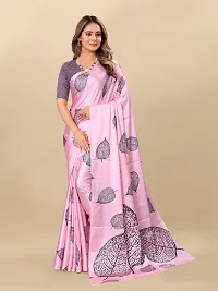 Digital Print, Printed Bollywood Silk Blend, Crepe Saree For Women-thumb2