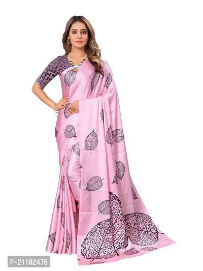 Digital Print, Printed Bollywood Silk Blend, Crepe Saree For Women-thumb2