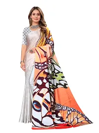 Digital Print, Printed Bollywood Silk Blend, Crepe Saree For Women-thumb1