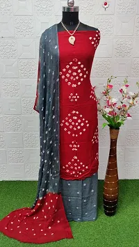 Stylish Maroon Embellished Rayon Dress Material with Dupatta For Women-thumb1