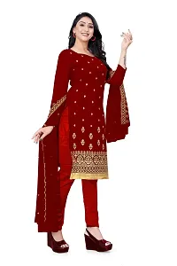 Georgette Dress Material For Women With Embroidered Work And Inner-thumb3