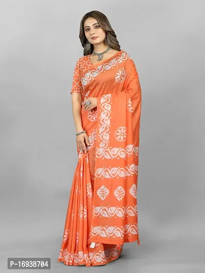 Stylish Chanderi Cotton Multicoloured Self Pattern Saree with Blouse piece-thumb4