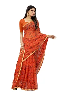 Daily Wear Printed Chiffon Saree For Women-thumb1