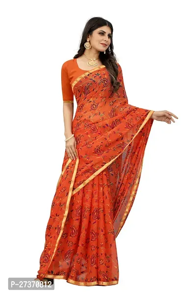 Daily Wear Printed Chiffon Saree For Women-thumb2