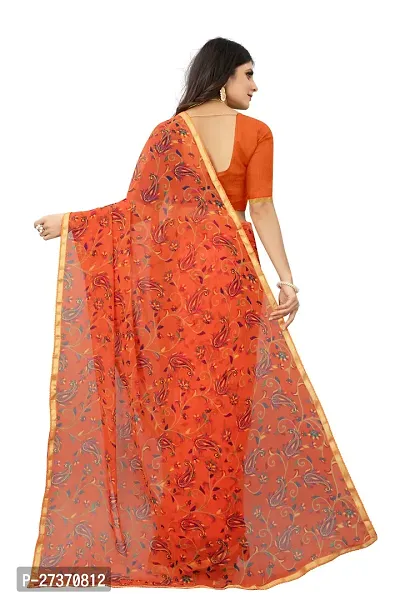 Daily Wear Printed Chiffon Saree For Women-thumb4