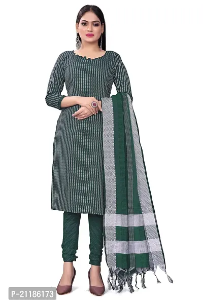 Cotton Dress Material For Women With Printed Work