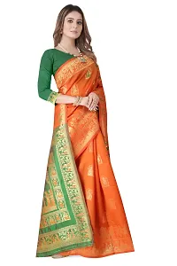 Woven Baluchari Art Silk Saree for Women-thumb1