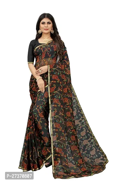 Daily Wear Printed Chiffon Saree For Women-thumb0