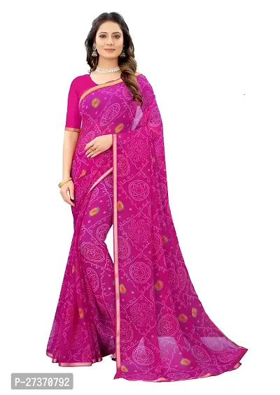 Daily Wear Printed Chiffon Saree For Women-thumb0