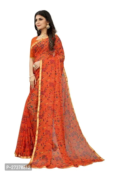 Daily Wear Printed Chiffon Saree For Women-thumb3