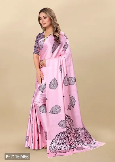 Digital Print, Printed Bollywood Silk Blend, Crepe Saree For Women-thumb4