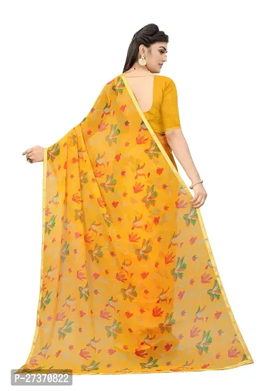 Daily Wear Printed Chiffon Saree For Women-thumb4