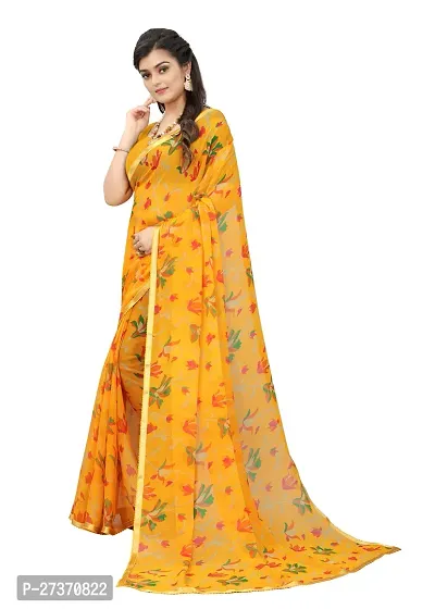 Daily Wear Printed Chiffon Saree For Women-thumb3