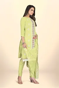 Georgette Dress Material For Women With Embroidered Work And Inner-thumb3