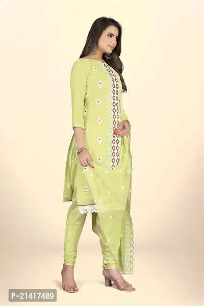 Georgette Dress Material For Women With Embroidered Work And Inner-thumb4