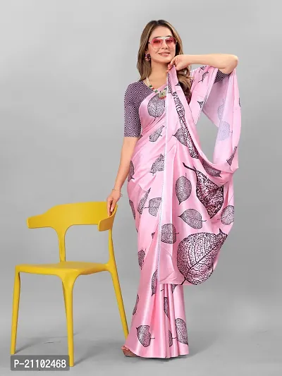 Digital Print, Printed Bollywood Silk Blend, Crepe Saree For Women