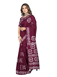 Stylish Chanderi Cotton Multicoloured Self Pattern Saree with Blouse piece-thumb2