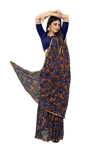 Daily Wear Printed Chiffon Saree For Women-thumb1