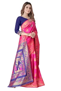 Woven Baluchari Art Silk Saree for Women-thumb1