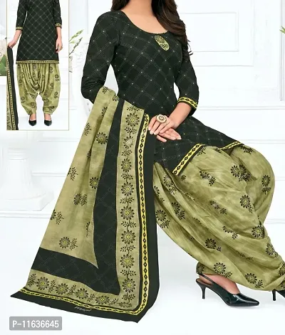 Buy Beautiful Crepe Printed Dress Material With Dupatta Online In India At Discounted Prices