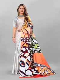 Digital Print, Printed Bollywood Silk Blend, Crepe Saree For Women-thumb2