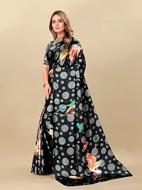 Digital Print, Printed Bollywood Silk Blend, Crepe Saree For Women-thumb2